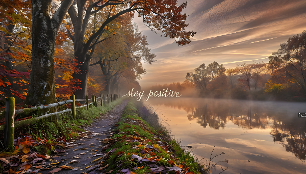 Stay Positive Desktop Wallpaper