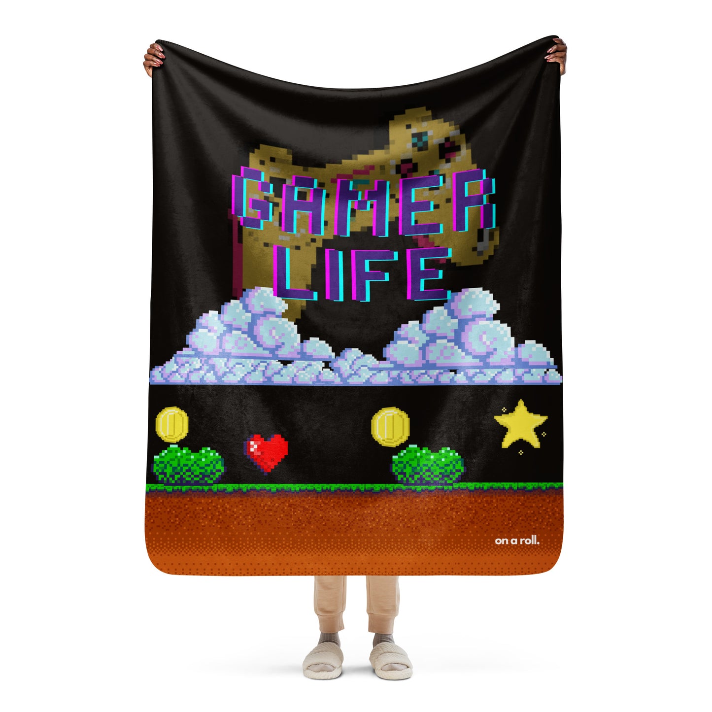 The Gamer Life Sherpa Blanket